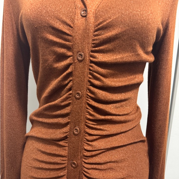 L Space Scarlett Long Sleeve Dress Brown - Picture 5 of 9